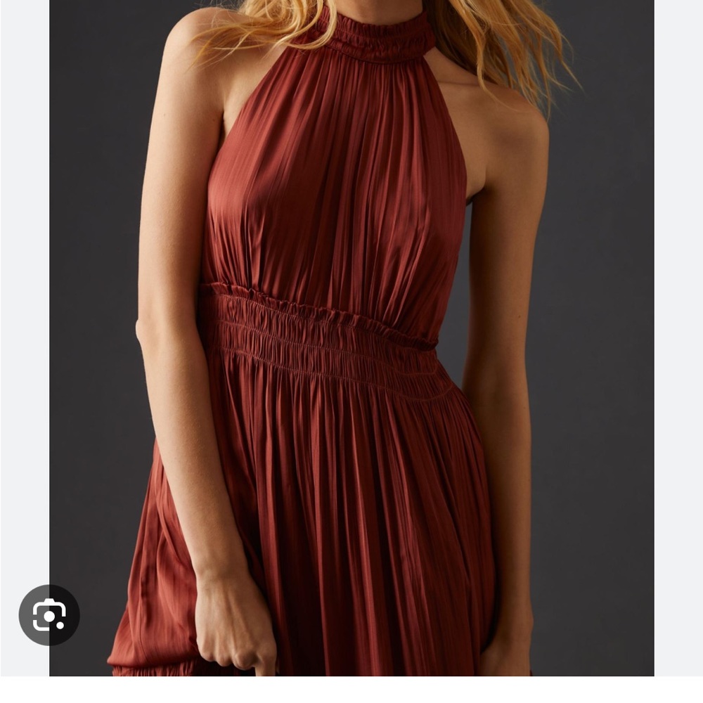 By Anthropologie Tiered Halter Dress worn once